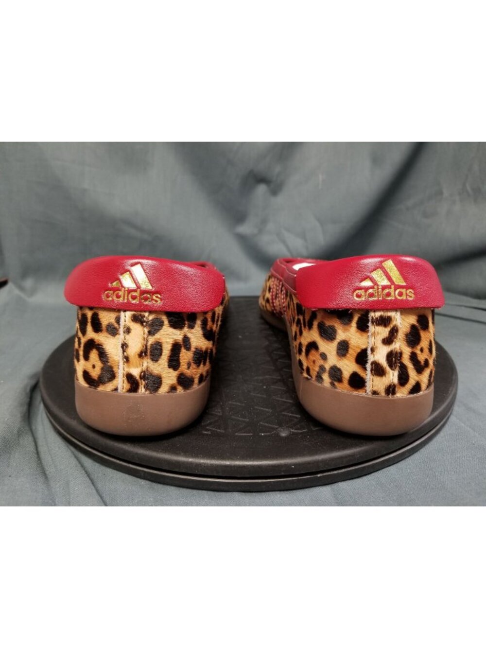 Adidas Taekwondo Mei Ballet Leopard Print Red KJ0647 Womens Size 8.5 NEW NO BOX - Picture 7 of 11